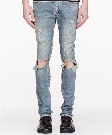 ysl slp jeans|saint laurent distressed jeans.